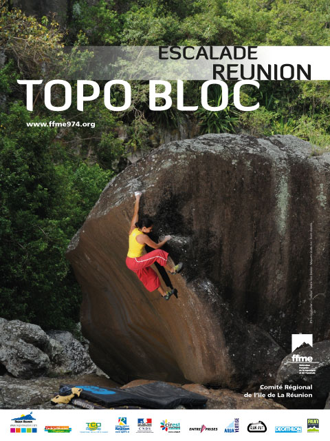 Topo d'escalade de bloc à la réunion