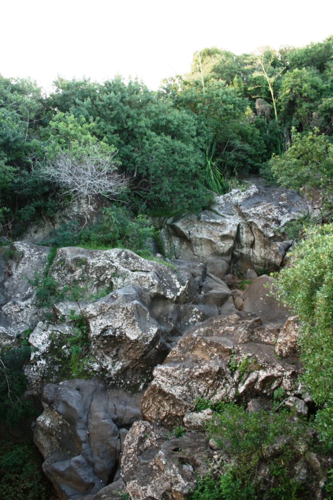 Ravine de petite ile qui permet la pratique de grimpe à l'escalade